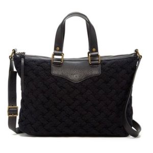 UGG Eva Leather Satchel in Black NWT